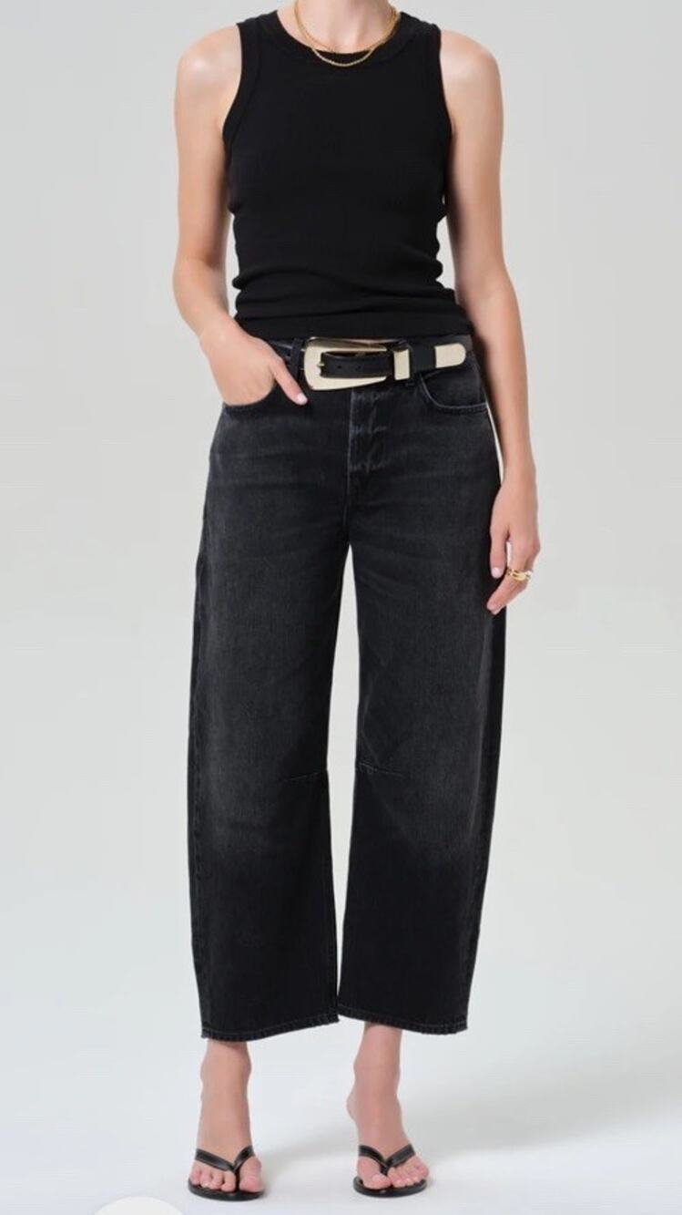 Citizens of Humanity Mira Jeans Size 33 Relaxed Tapered Jeans Black Jeans